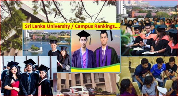 Sri Lanka University Rankings 2023 / 2024 Latest List Released