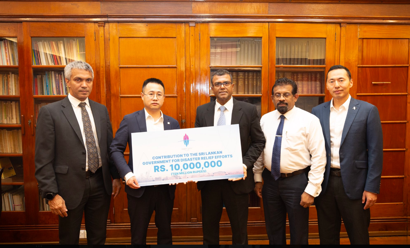 CHEC Port City Colombo Donates Rs. 10 Million and Provides On-Ground Support for Cyclone Ditwah Recovery